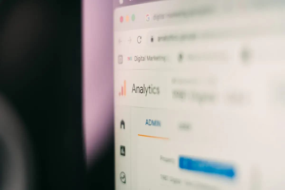 A close up of a computer screen with a blurry background